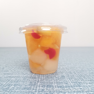 7 온스 스낵 컵 과일 칵테일 빛 시럽